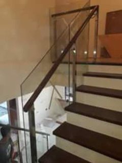 Stainless Steel Customized Stair Mezzanine Balcony Railings with Glass & Gates