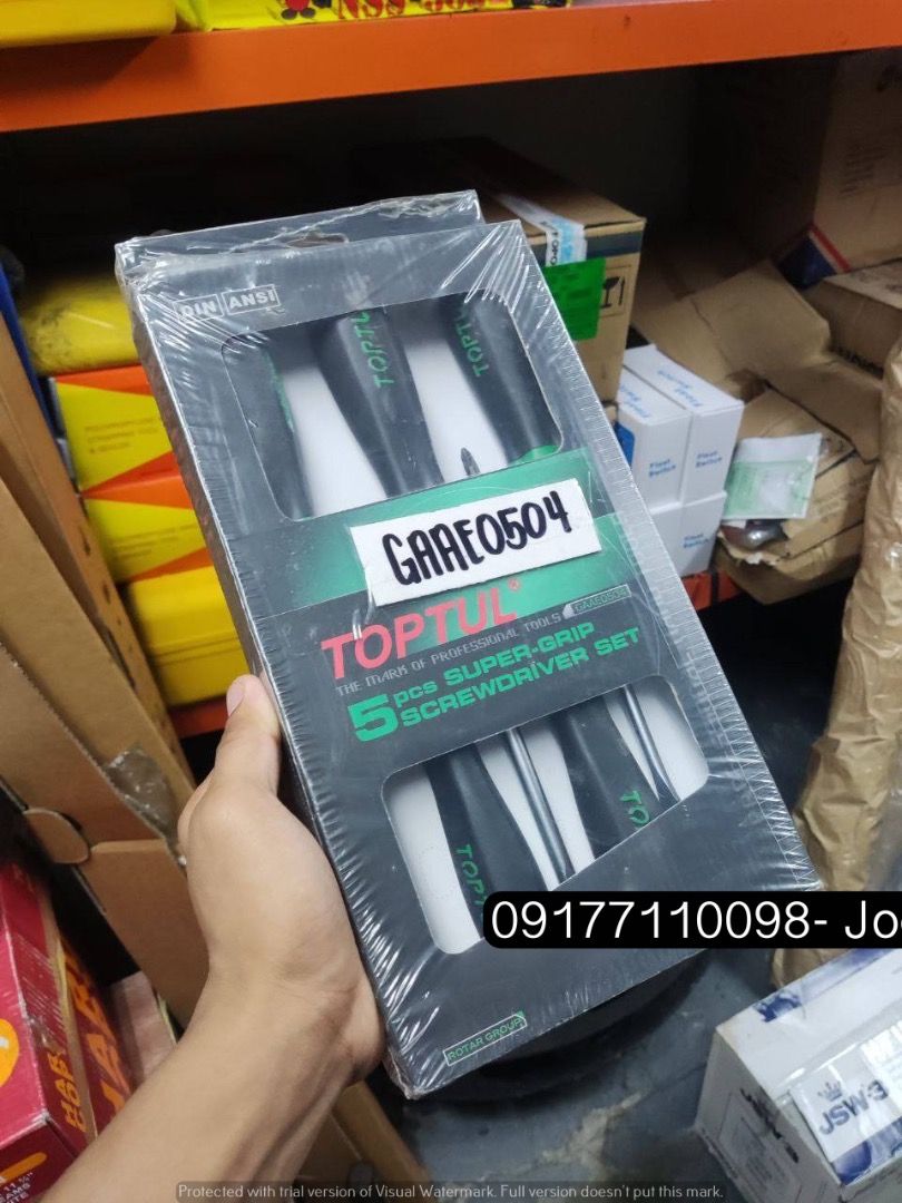 Toptul Screw Driver set (Category: Construction Tools & Equipment) located in Manila. Submitted by joeyroque09 (Listing ID 1299181913, Image 3). Description: Toptul Screw Driver set Specs: GAEE-0504 Price : 1250 .