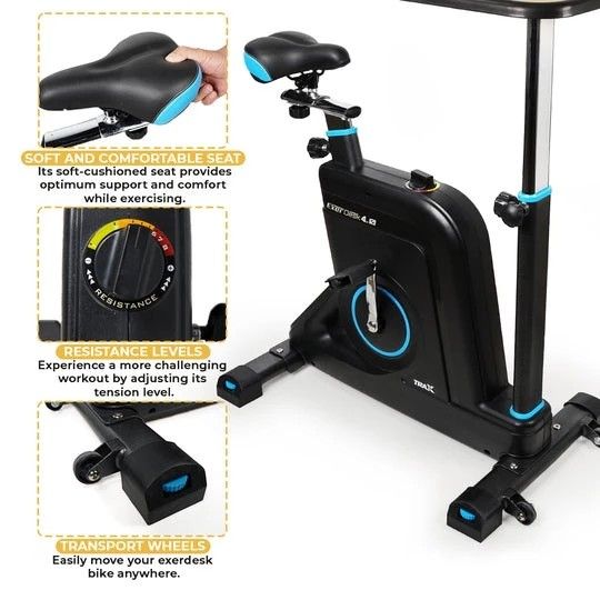 Trax ExerDesk 4.0 (Category: Cardio & Fitness Machines) located in Marikina City. Submitted by rtobs08 (Listing ID 1299127174, Image 1). Description: Trax ExerDesk 4.0 Desk Bike Cycling Bike for Exercise Indoor Bicycle with Desk.