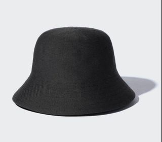 UNIQLO UV Protection Knitted Bucket Hat Black One Size
