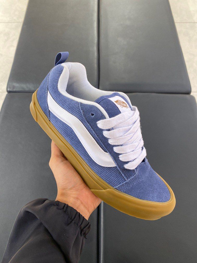 Blue corduroy vans hot sale