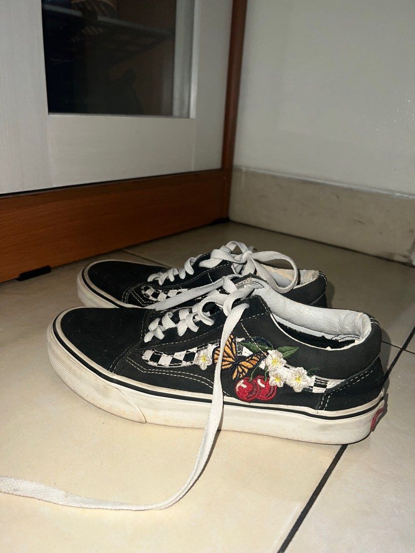 Vans with butterfly and cherry on sale