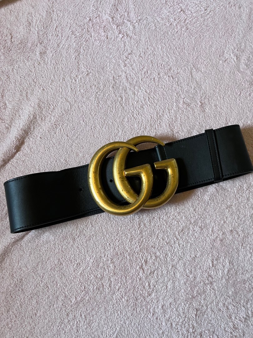 Gucci leather logo belt shop