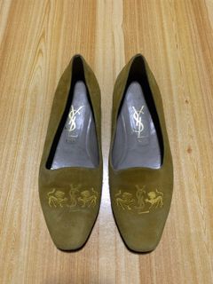 YVES SAINT LAURENT SUEDE LOAFER FOR WOMEN