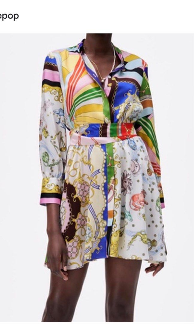Robe zara versace cheap