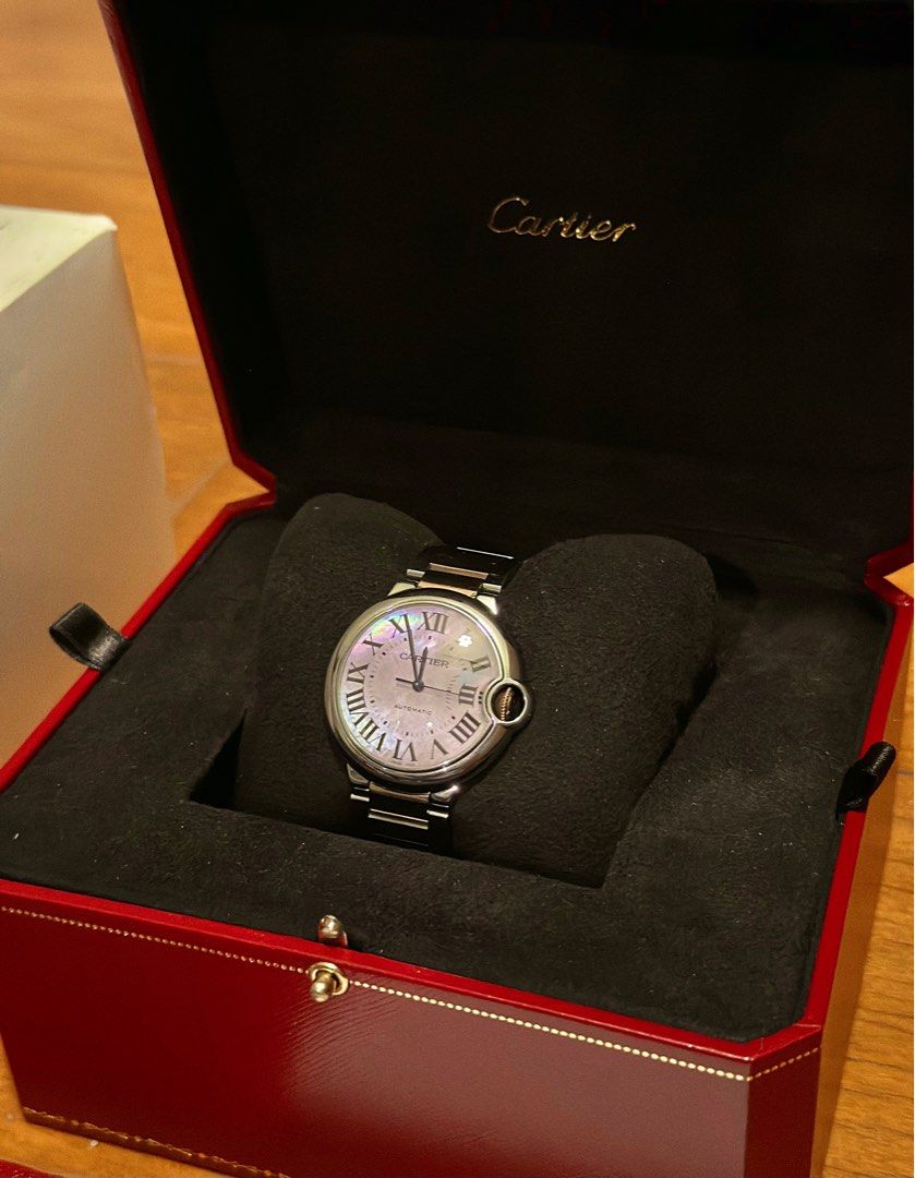 2012 Cartier Ballon Bleu 36mm (Category: Luxury Watches) located in Makati City. Submitted by timefocusph (Listing ID 1299418046, Image 3). Description: For sale: 2012 Cartier Ballon Bleu 36mm - Ref. W6920033 - Pink mother of pearl dial - Two tone rose gold and stainless steel - Box and papers - 9.5/10 condition PHP 320,000.