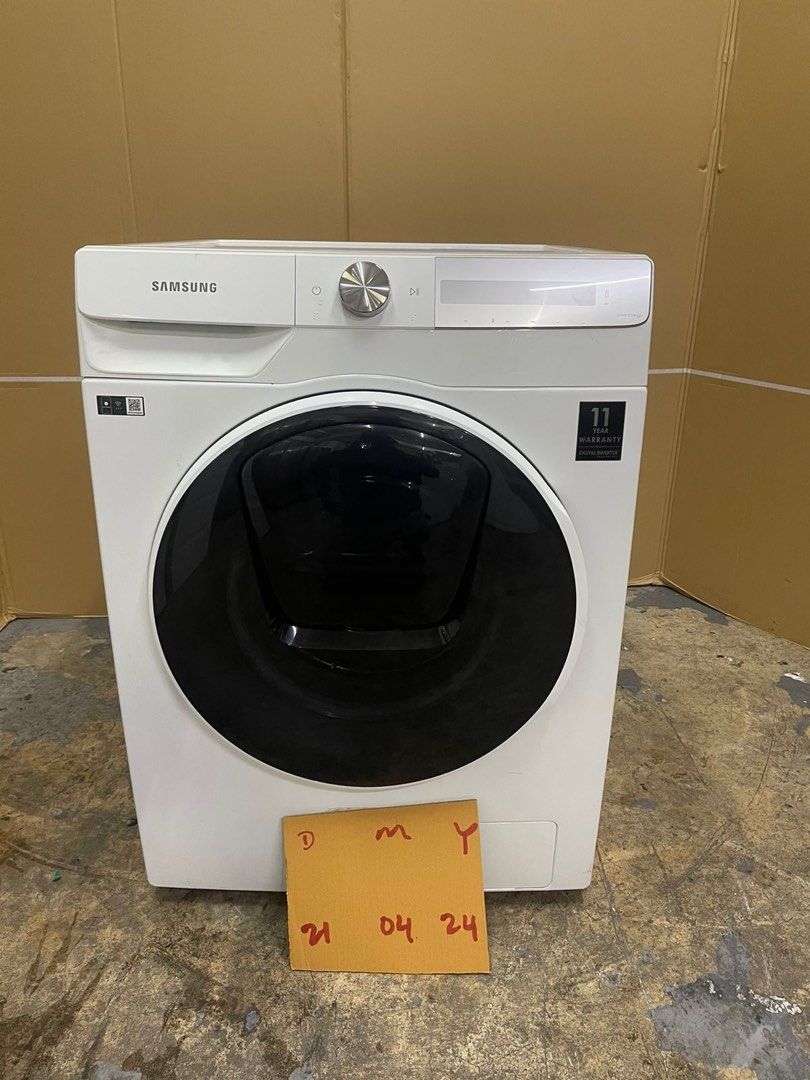 212404 11 Samsung Ftont Load Washer Dryer 8 6Kg 4 399 Model WD80T754DWH SP AI Control Hygiene Steam AddWash Door Dimensions 600 x 600 x 850 mm WDH TV Home Appliances Washing Machines and Dryers on Car...