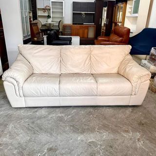 3-4 seater leather sofa
