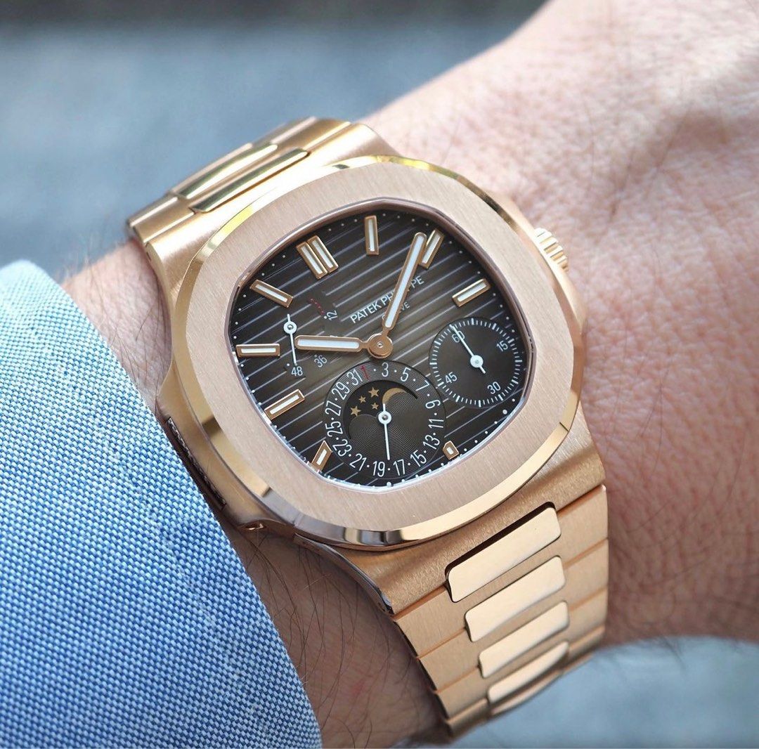 WANTED Patek Philippe Nautilus Rose Gold Moonphase 5712 1R 5712 Luxury Watches on Carousell