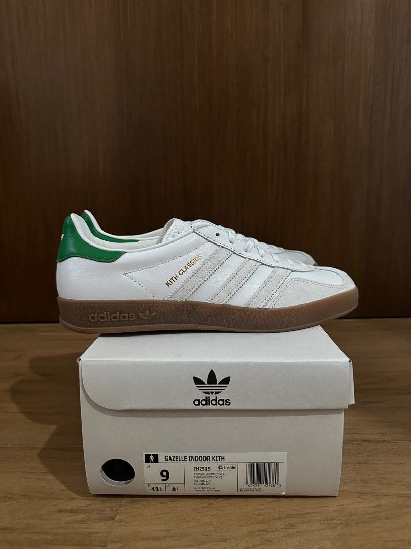 adidas gazelle silver green womens Gazelle Indoor Shoes Preloved Ink/Cloud White/Shadow Navy – Karen Walker main image 1