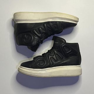 Alexander McQueen AMQ high black leather sneaker