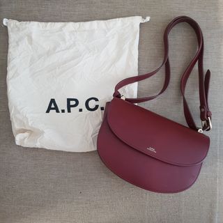 A.P.C. Geneve burgundy shoulder bag two way only like new/ rarely used