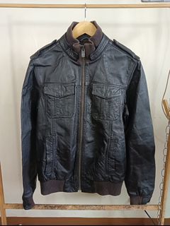 Authentic ben sherman leather jacket