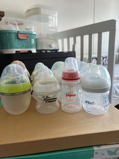 Take All with FREEBIES! Avent, Tommee Tippee, Pigeon, Como Tomo Baby Bottles