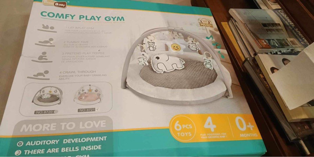 Baby activity gym and playmat (Category: Infant Playtime) located in Quezon City. Submitted by vanaaa23 (Listing ID 1299346286, Image 2). Description: Brand new baby activity gym and playmat Bought from The Baby Hub (can provide receipt) Color: pink giraffe RFS: already have one! .