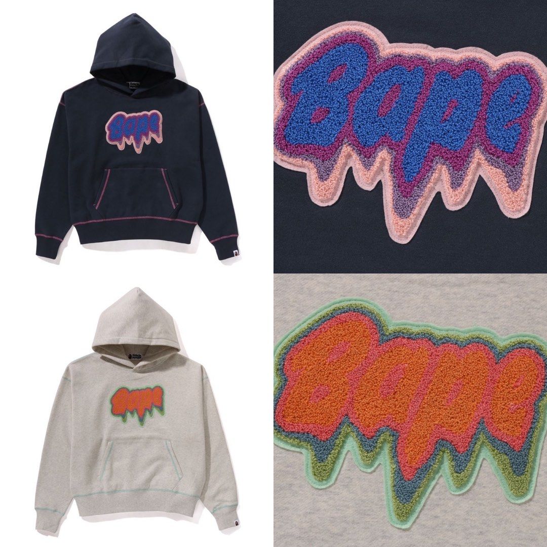 BAPE EMBROIDERY PULLOVER HOODIE