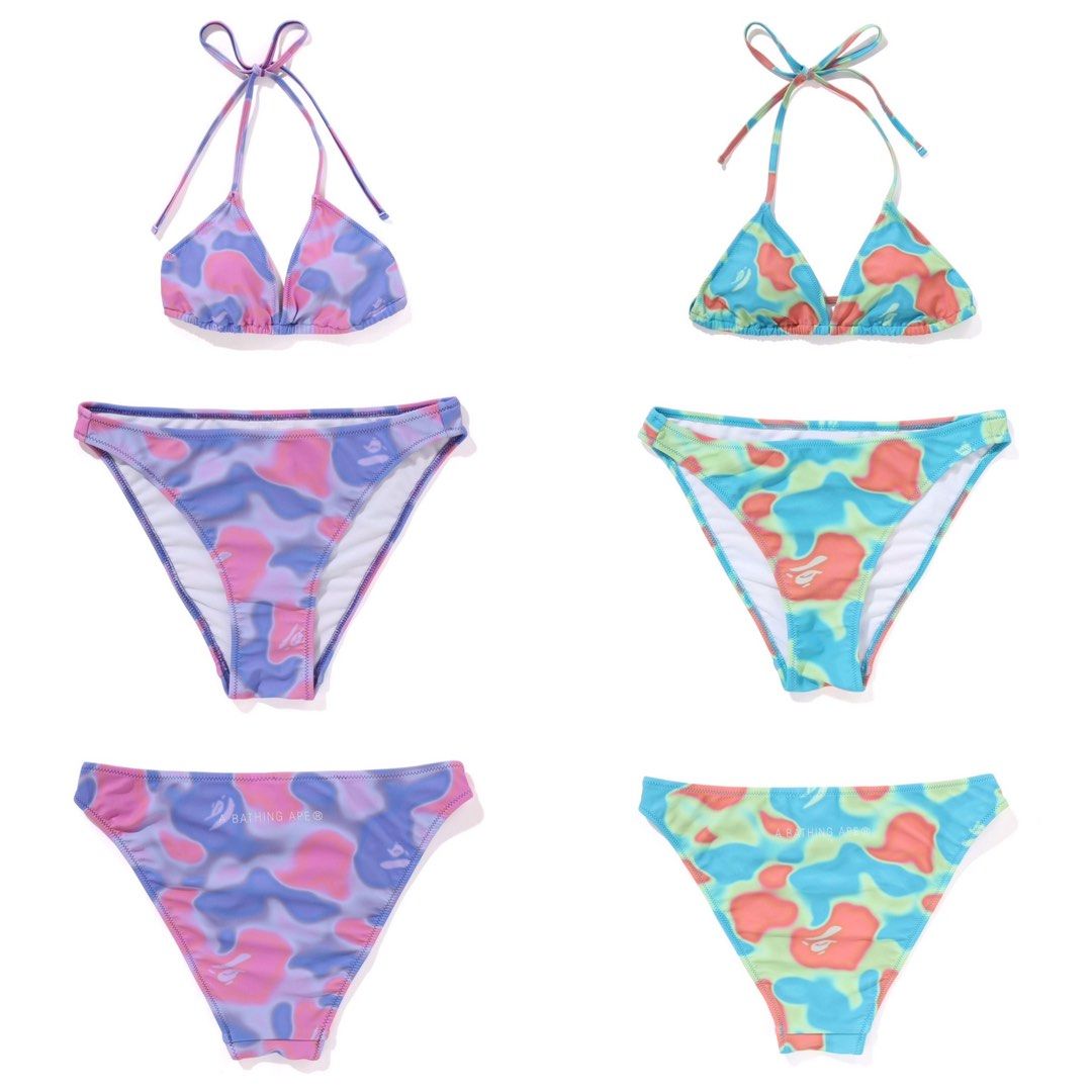 A BATHING APE LIQUID CAMO SWIMWEAR L
