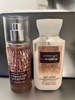 Bath & Body Works A Thousand Wishes  Fragrance Mist and Lotion