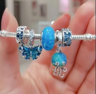 ▪️BIG SALE PANDORA AUT JELLY FISH/ BUTTERFLY-999 EACH/ TROPICAL CHARM -2499 SET/ BLUE MURANO SOLD OUT