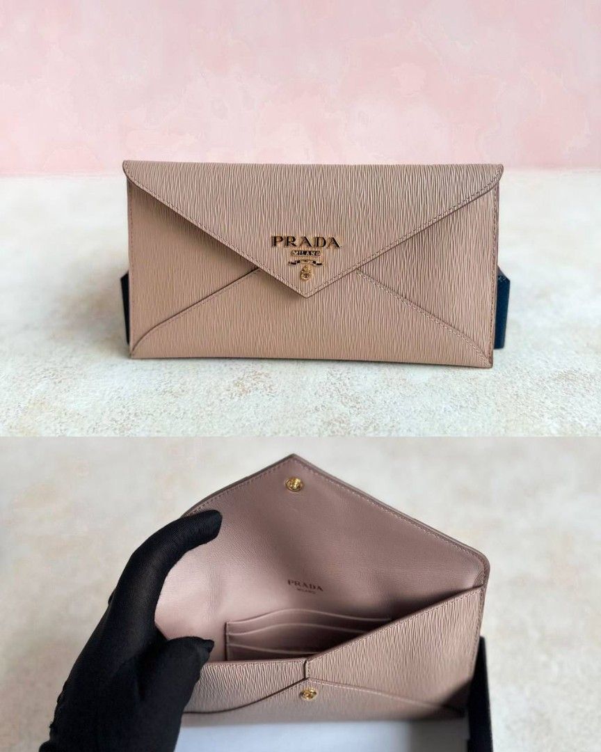 Prada envelope wallet new arrivals