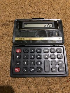 Citizen DE-563 pocket dual power calculator