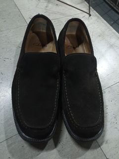CLARKS Slip-On Suede Loafers