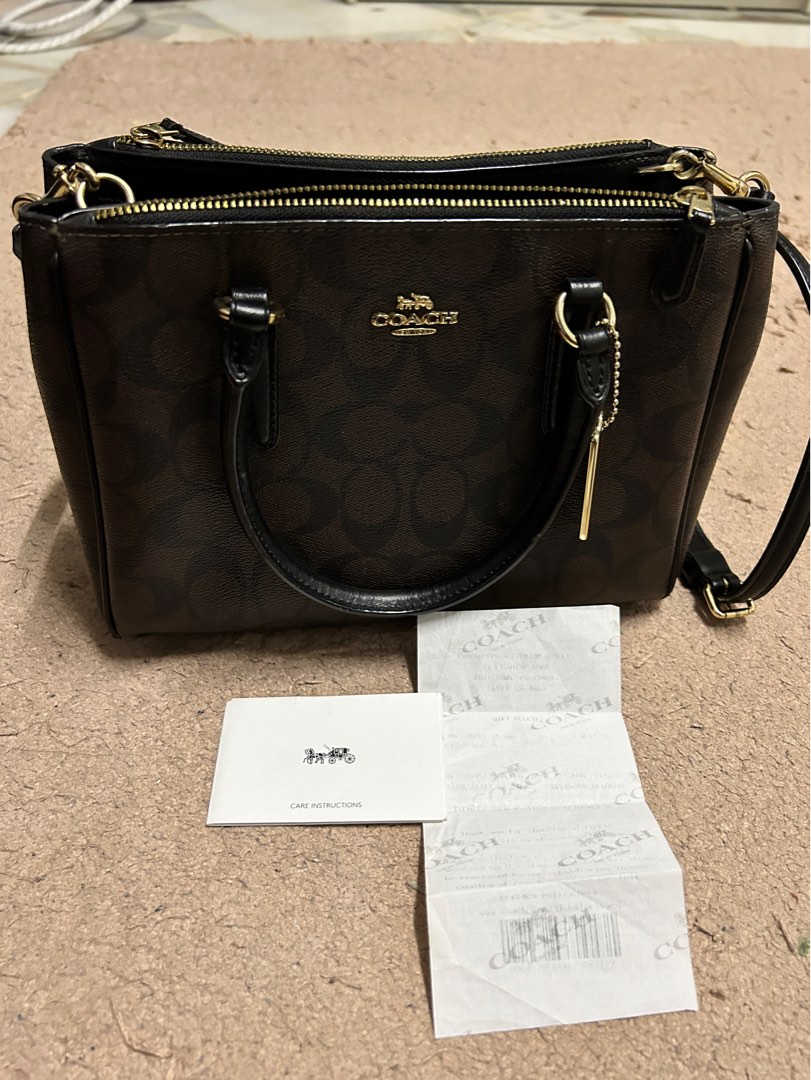 Coach Mini Surrey Carryall Women s Fashion Bags Wallets Cross body Bags on Carousell