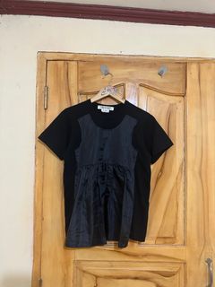COMME des GARCONS CHIFFON SWITCHING T-SHIRT (AUTHENTIC)