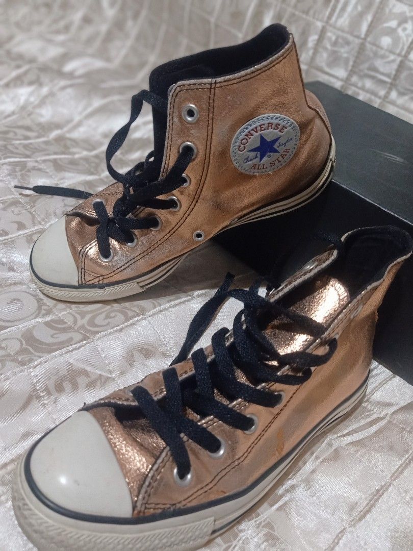 Converse chuck taylor metallic rose gold top