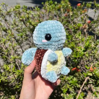 Crochet Squirtle Pokemon Stuffed Toy Gift Plush Plushies