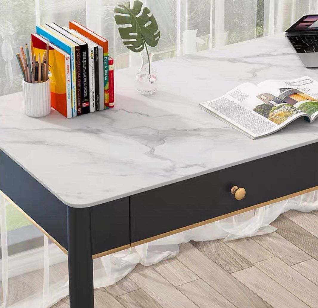 DHOUBY Victorian Sintered Stone Study Table, Furniture & Home Living ...
