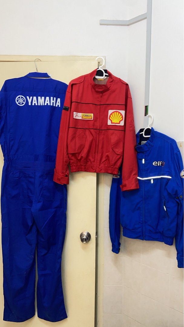 ELF,Shell,coveral yamaha, Men's Fashion, Activewear on Carousell