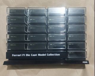 Ferrari F1 Die Cast Model Collection Plastic Display  Box Case For Individual Small Toy Cars Collectible