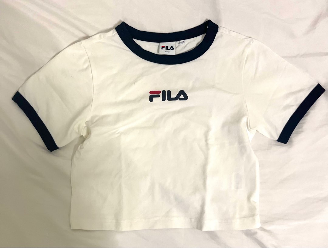 Fila crop top Women s Fashion Tops Shirts on Carousell