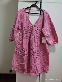 strapless open back dress Free People Short Sleeved Sun Drenched main image 1