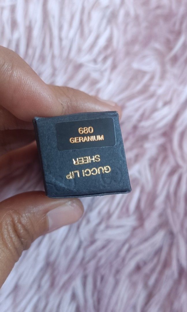 Gucci Lipstick 680 Geranium (Category: Makeup) located in Taguig. Submitted by wear.us.ph (Listing ID 1299280134, Image 3). Description: unused fr Japan may tama lang ung tip kakaopen.🫣.