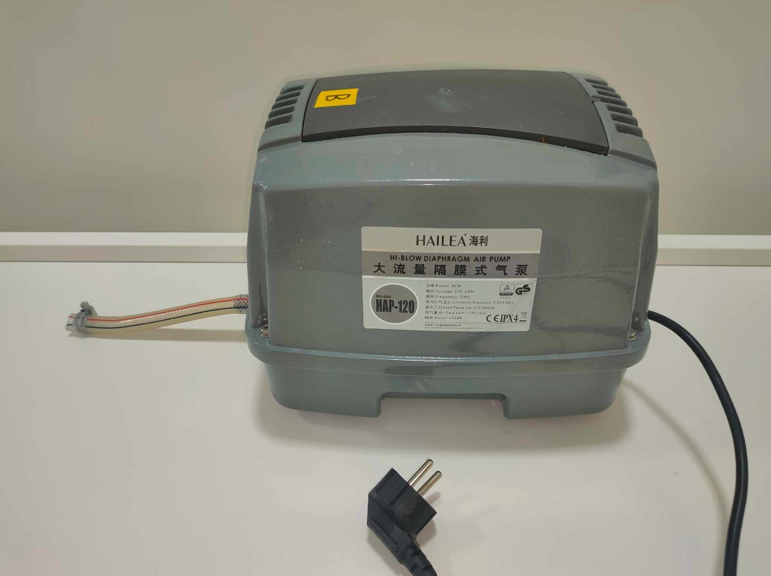HAILEA HAP-120 Diaphra Air Pump, Pet Supplies, Homes & Other Pet ...