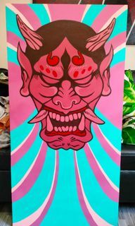 Hannya Mask Painting 24*48 inches FOR SALE