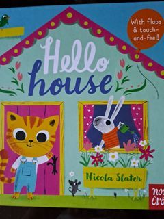 Hello House board book with flaps and touch-and-feel