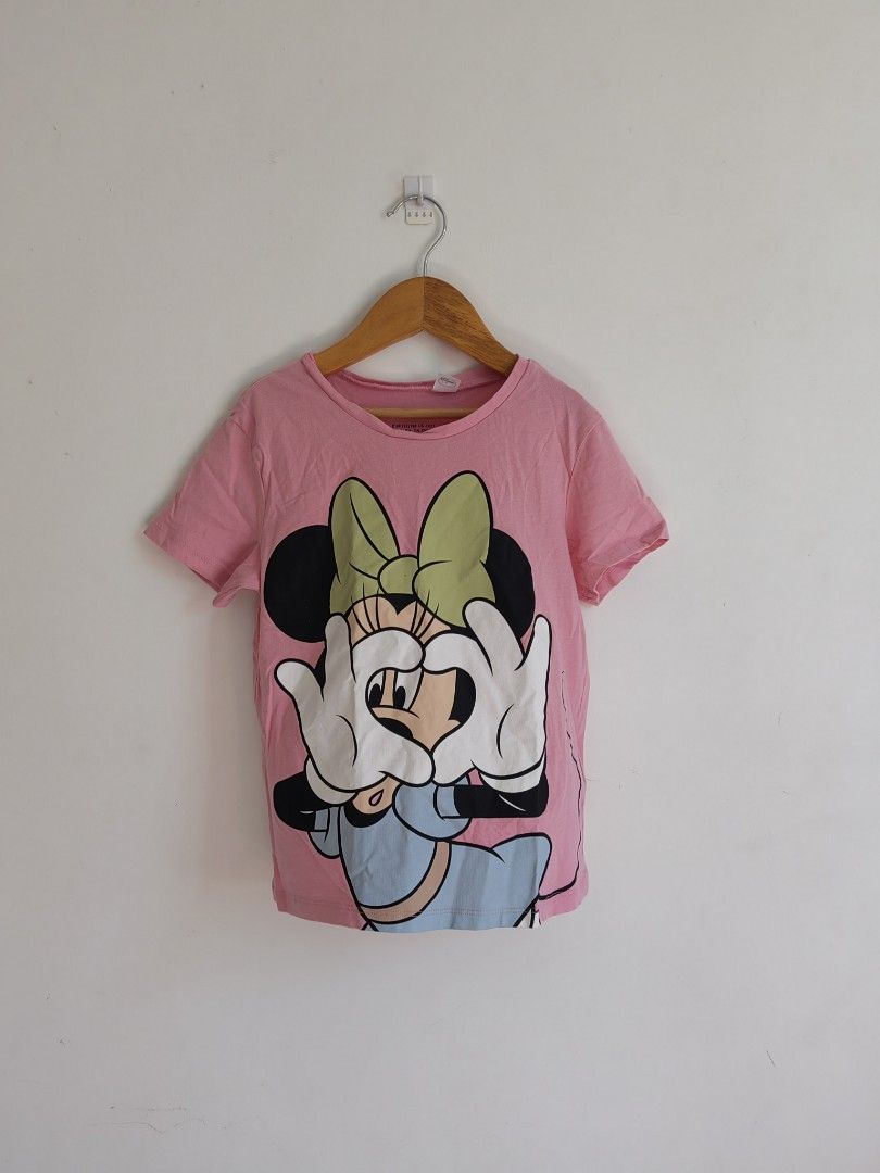 H M Disney Shirts Size 6y to 7y Babies Kids Babies Kids Fashion on Carousell