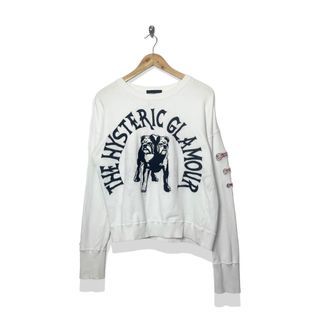 Hysteric Glamour Embroidered Two-Headed Bulldog Sweater Longsleeve