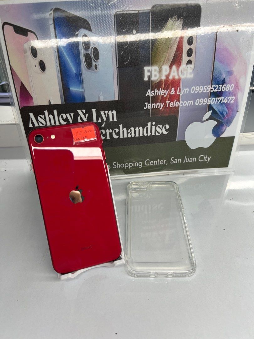 Iphone SE 2020 128gb Red Edition (Category: iPhone SE Series) located in San Juan City. Submitted by AshleyandLynGeneralmerchandise (Listing ID 1299388442, Image 1). Description: We accept trade in Credit card / Home Credit Shipping Meet ups / Delivery Fb page: Ashley & Lyn.