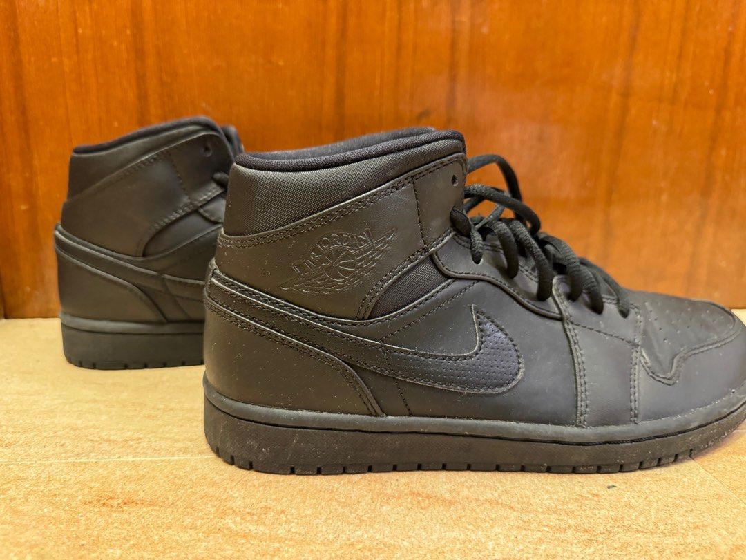 Jordan 1 Retro Mid Black Carousell