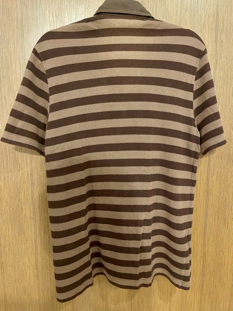 Lacoste Polo Mens (Category: Tshirts & Polo Shirts ) located in Pagadian. Submitted by rc0778 (Listing ID 1299321291, Image 2). Description: *authentic/original *in good condition *color: stripe dark brown/light brown *size: 5 / large Length-29 inches Width-20 inches *rfs: decluttering *can do shipping at buyers expense * payment thru BDO or gcash.