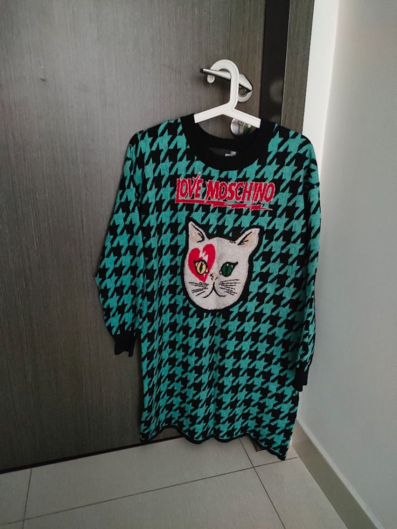 Love Moschino knitwear sweater dress Women s Fashion Coats Jackets and Outerwear on Carousell