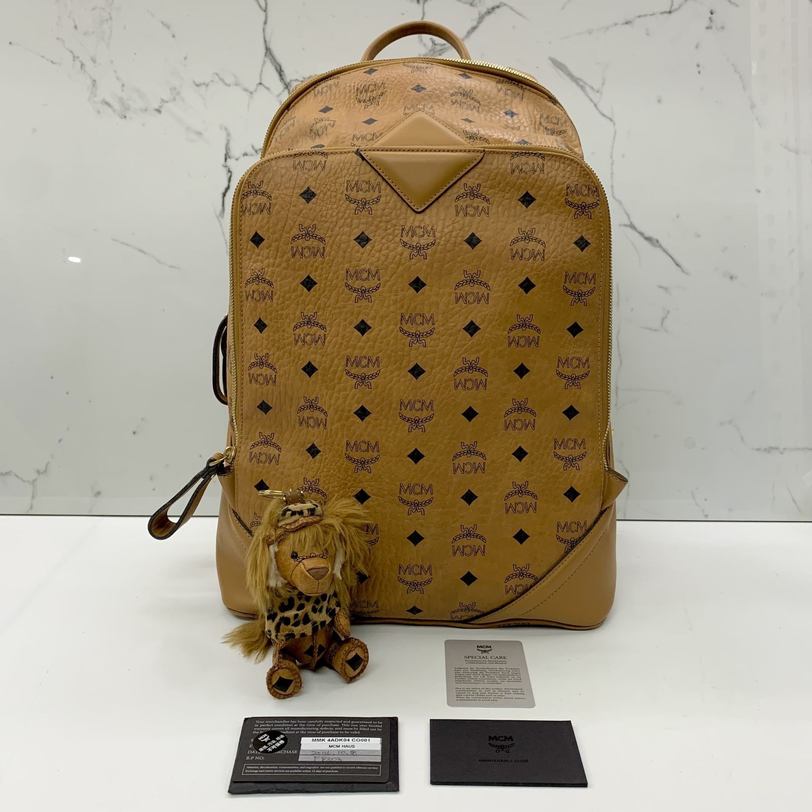 Mcm backpack charm new arrivals