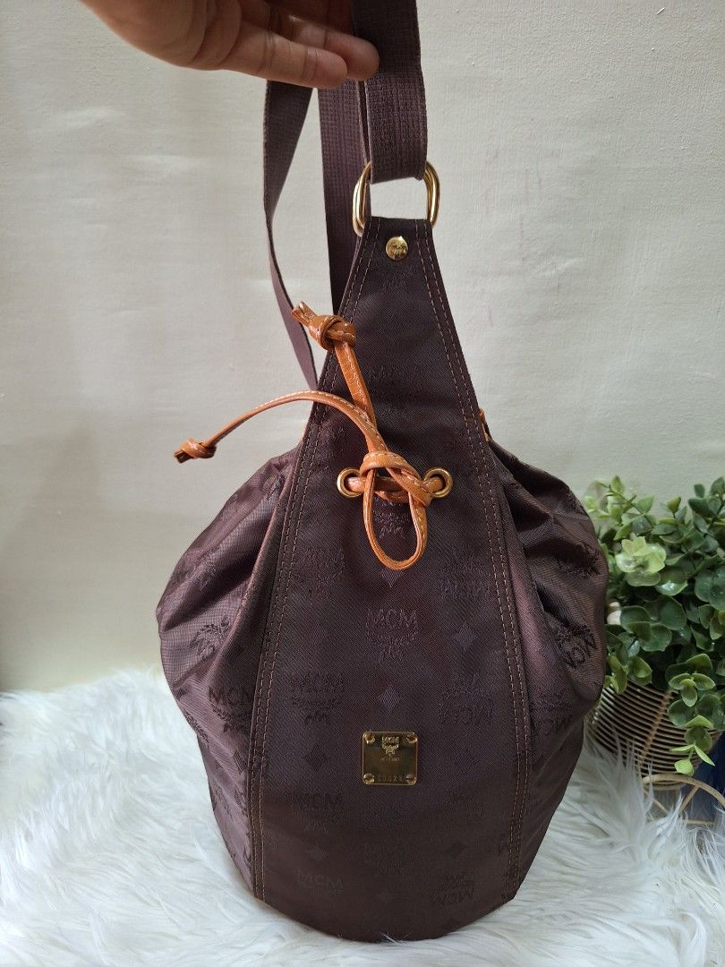 Mcm drawstring backpack online