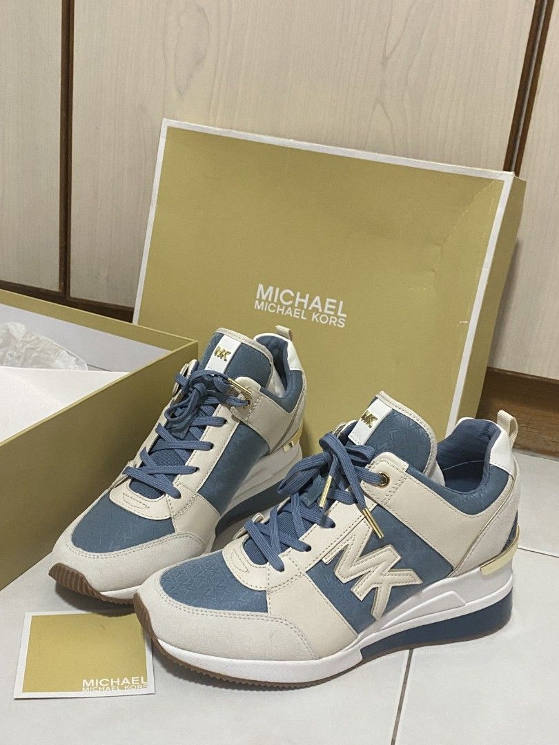 Michael kors trainers blue on sale