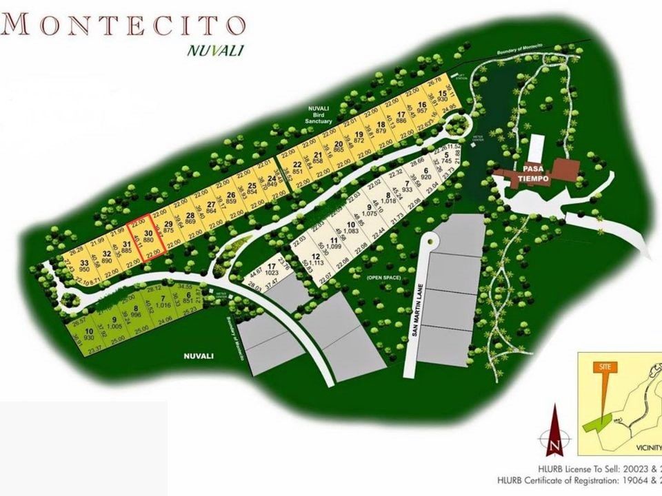 Montecito Lot for Sale 880 sqm (backing Bird Sanctuary), Property