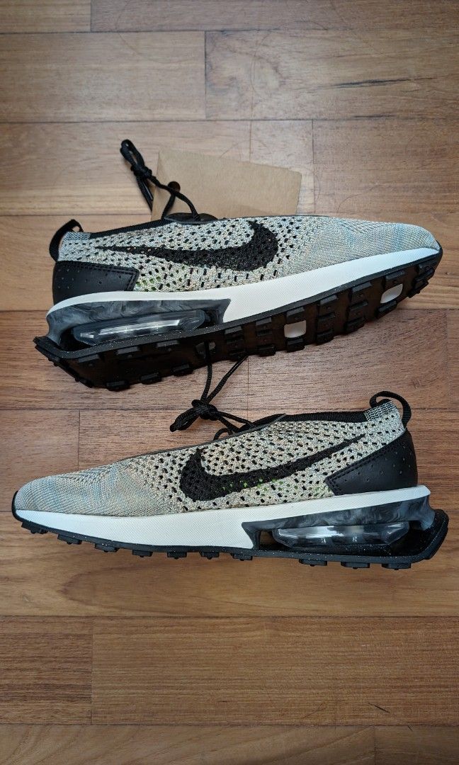 Nike Air Max Flyknit Racer UK 4.5 Women Sesame Black Ocean Women s Fashion Activewear on Carousell